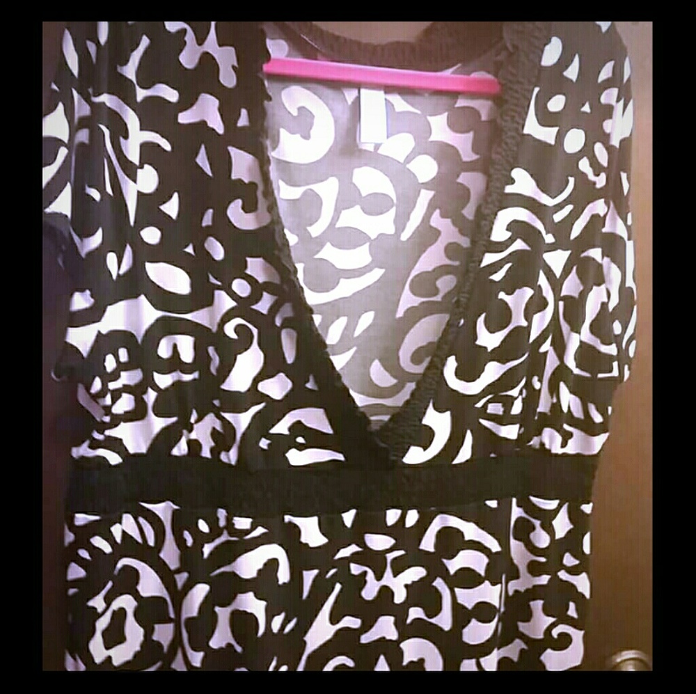 Black & White Blouse